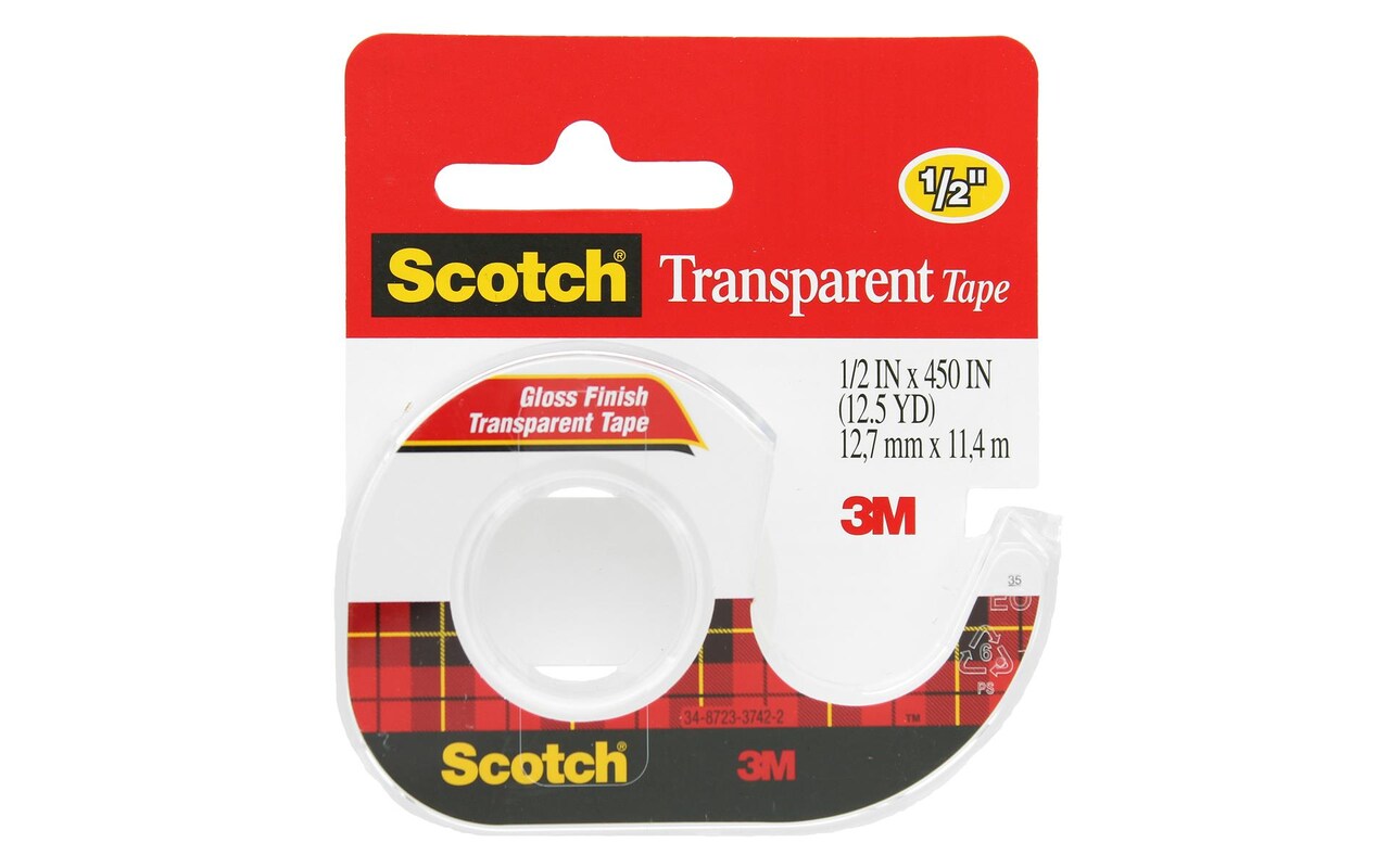 Scotch Transparent Tape 1/2x450&#x22;